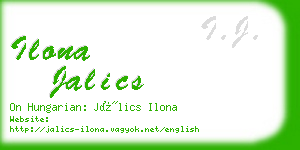 ilona jalics business card